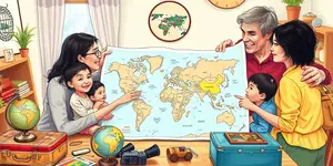 Estabeleça metas conjuntas para projetos familiares ou viagens