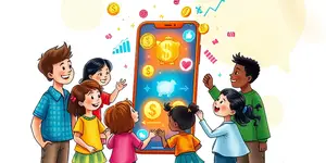 Conta digital infantil para educação financeira