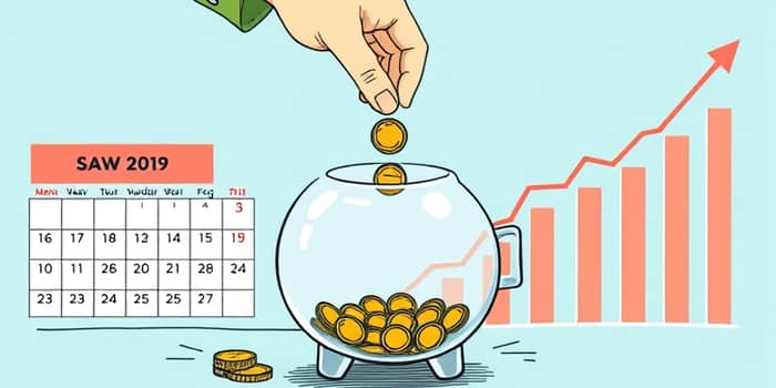 Defina metas realistas para poupar ao longo do ano