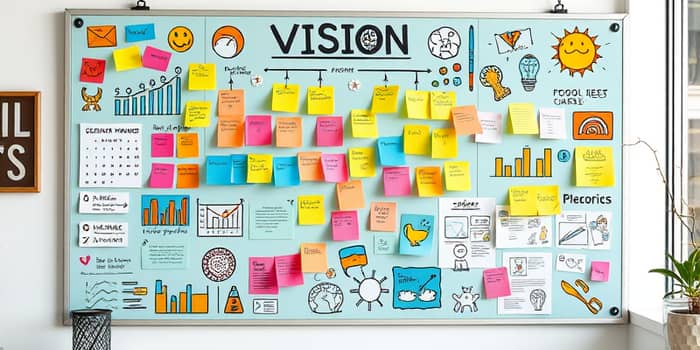 Use metas visuais para manter a motivação ao longo do mês